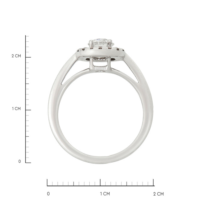 Кольцо из золота 750 пробы c бриллиантами