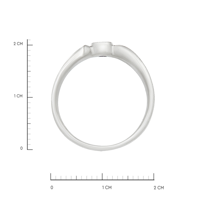 Кольцо из золота 585 пробы c бриллиантом, Л 0514 3854 за 39600