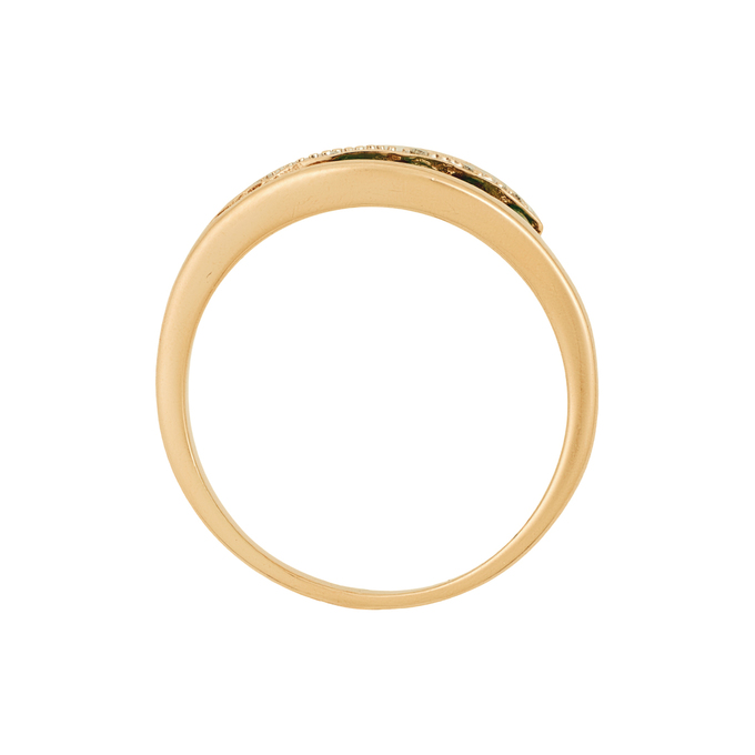 Кольцо из золота 585 пробы c изумрудами и бриллиантами, Л 2811 9998 за 58000