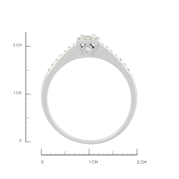 Кольцо из золота 585 пробы c бриллиантами, Л 3014 6300 за 25830