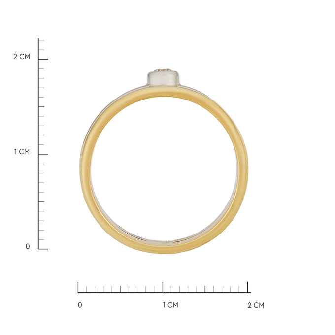 Кольцо из золота 750 пробы c бриллиантом, Л 3507 2690 за 94400