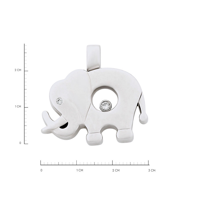 Подвеска из золота 750 пробы c бриллиантами, Л 5900 4027 за 135000