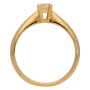 Кольцо из желтого золота 750 пробы c 1 бриллиантом 011918 фото 2