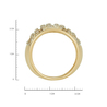 Кольцо из золота 585 пробы c фианитами