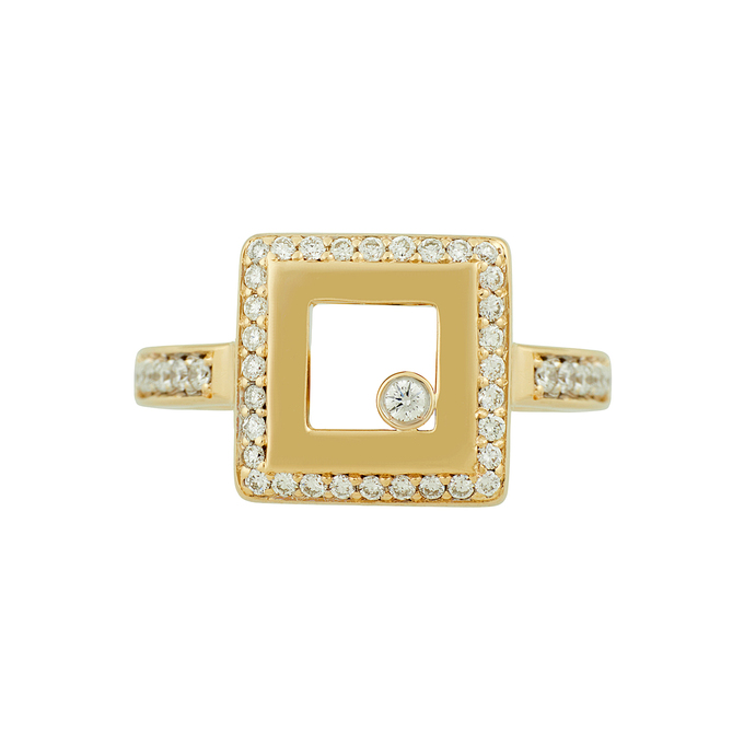 Кольцо из золота 585 пробы c бриллиантами, Л 3700 2828 за 80500