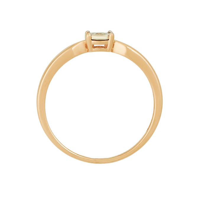 Кольцо из золота 585 пробы c бриллиантом