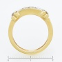 Кольцо из желтого золота 750 пробы c 8 бриллиантами Л31083987 фото 4