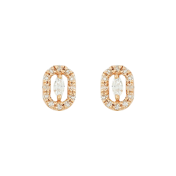 Серьги из золота 585 пробы с бриллиантами, Л 2010 9666 за 20600