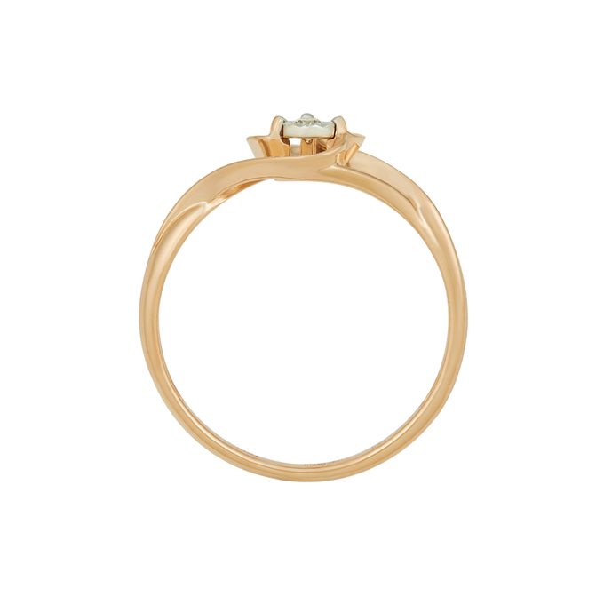 Кольцо из золота 585 пробы c бриллиантом, Л 2213 0693 за 18000