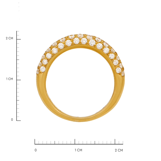 Кольцо из золота 750 пробы c бриллиантами, Л 2810 6407 за 179000