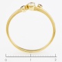 Кольцо из желтого золота 585 пробы c 3 бриллиантами Л61016145 фото 4