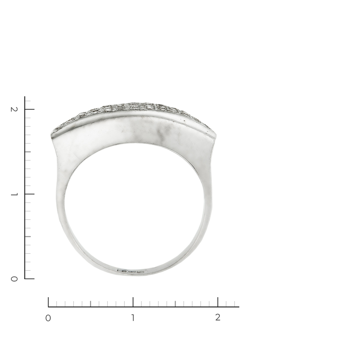 Кольцо из белого золота 585 пробы c 43 бриллиантами, Л 4507 0028 за 44900