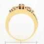 Кольцо из комбинированного золота 585 пробы c 45 бриллиантами Л29100024 фото 4