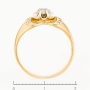 Кольцо из комбинированного золота 585 пробы c 21 бриллиантами Л37055950 фото 4