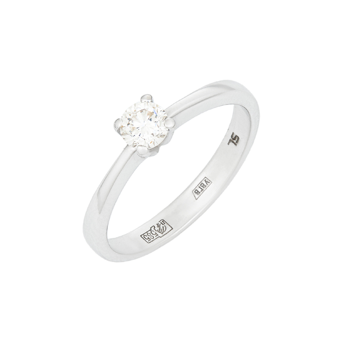 Кольцо из золота 585 пробы c бриллиантом