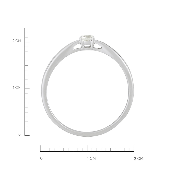 Кольцо из золота 585 пробы c бриллиантом, Л 3706 6898 за 24400