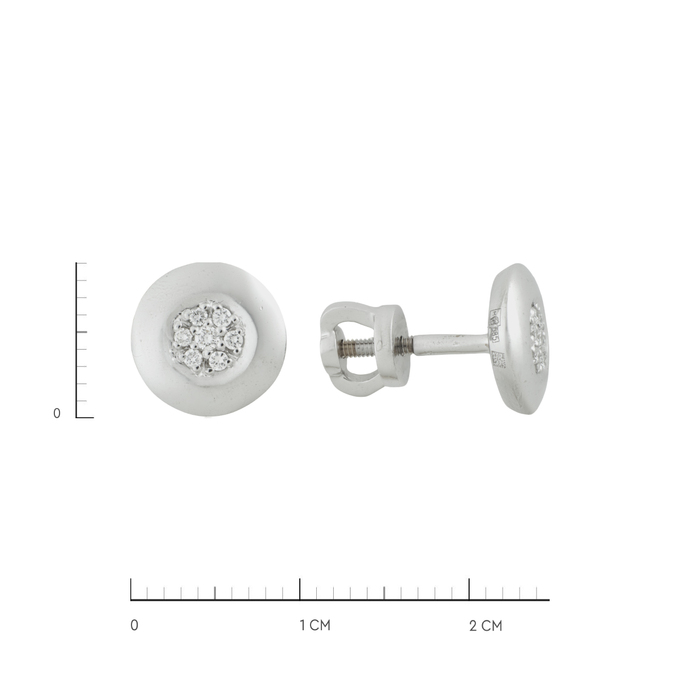 Серьги из золота 585 пробы c бриллиантами, Л 2010 9909 за 46400