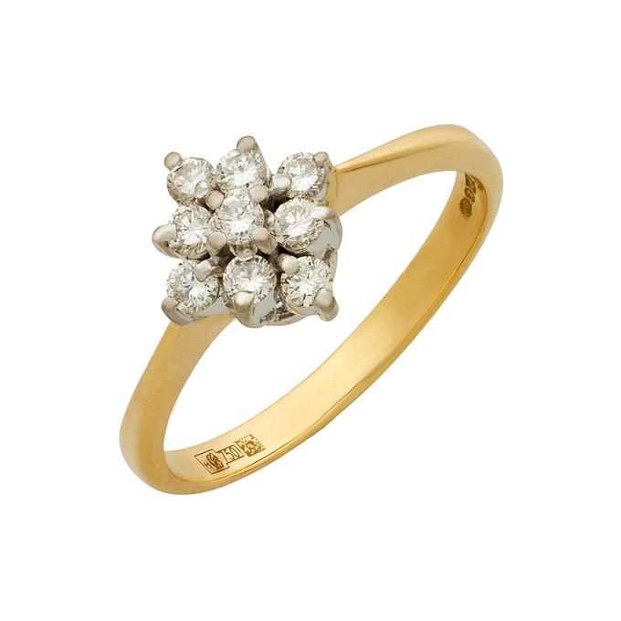 Кольцо из золота 750 пробы c бриллиантами, Л 2811 6679 за 54950