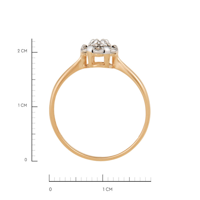 Кольцо из золота 585 пробы c бриллиантами, Л 6002 5928 за 24000