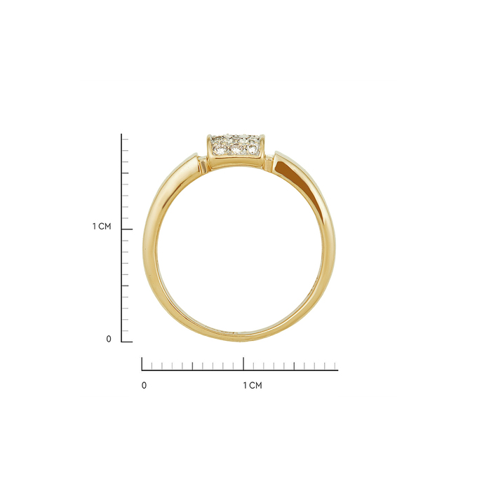 Кольцо из золота 750 пробы c бриллиантами, Л 2811 9208 за 67600