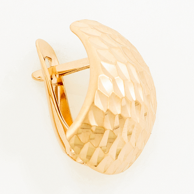 Серьги из красного золота 585 пробы