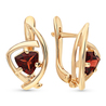 Серьги из золота 585 пробы c гранатами
