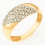 Кольцо из комбинированного золота 585 пробы c 43 бриллиантами Л66007286 фото 1