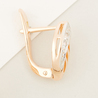 Серьги из золота 585 пробы c фианитами