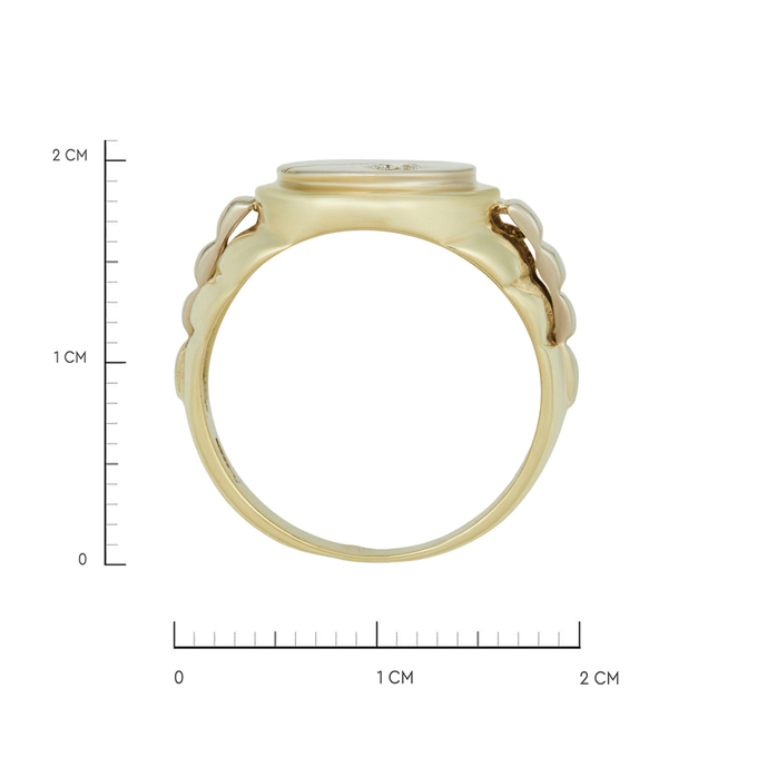 Кольцо из золота 585 пробы c бриллиантом, Л 1115 0115 за 112400