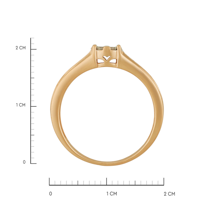 Кольцо из золота 585 пробы c бриллиантами, Л 2213 1212 за 33520