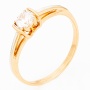 Кольцо из комбинированного золота 585 пробы c фианитами Л28077624 фото 1