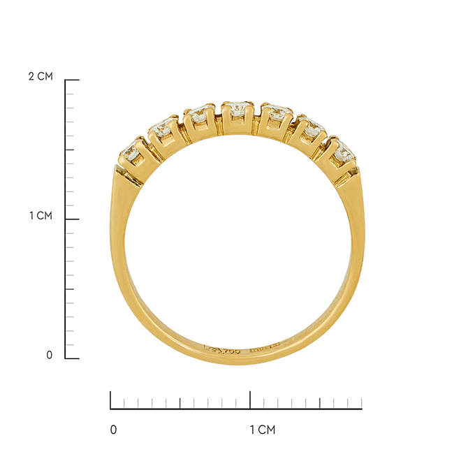 Кольцо из золота 750 пробы c бриллиантами