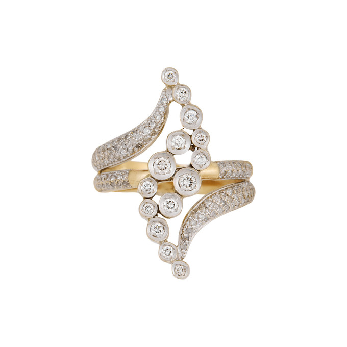 Кольцо из золота 585 пробы c бриллиантами, Л 6001 8858 за 62000