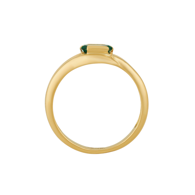 Кольцо из золота 750 пробы c изумрудом, Л 2812 1185 за 73520