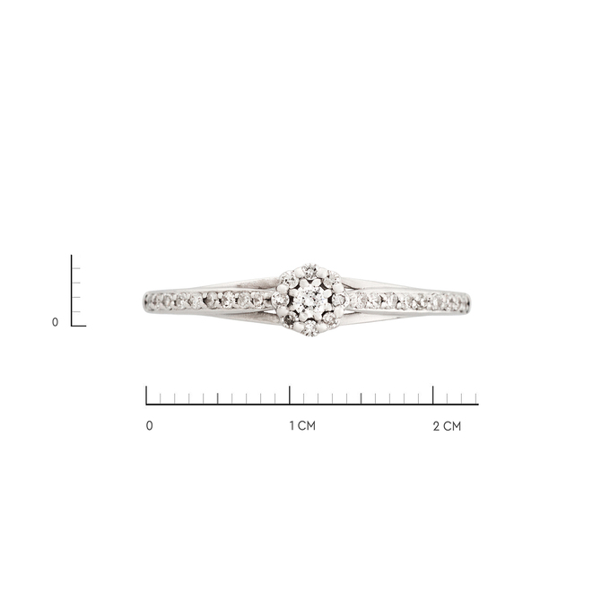 Кольцо из золота 585 пробы с бриллиантами, Л 2011 1739 за 18300