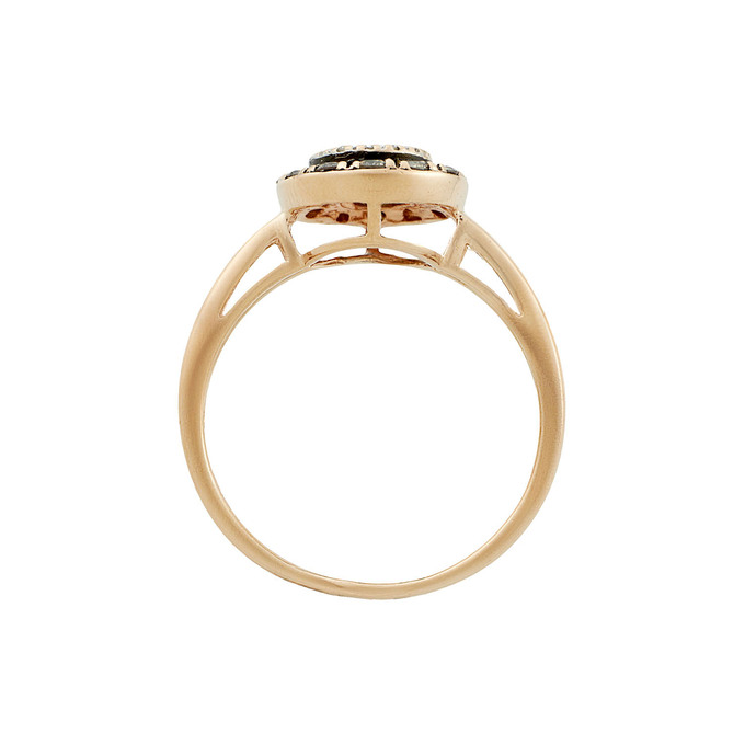 Кольцо из золота 585 пробы c раухтопазом и бриллиантами, Л 4508 4169 за 34400