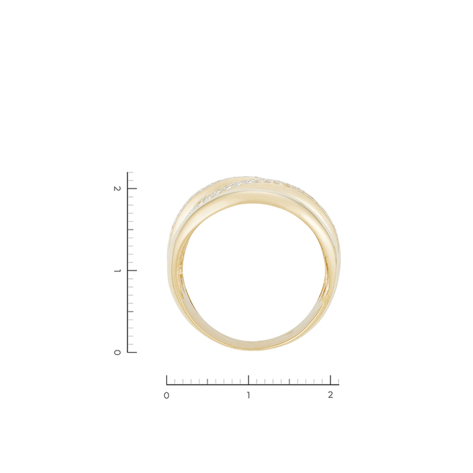 Кольцо из золота 585 пробы c 24 бриллиантами, Л 4709 3833 за 59120