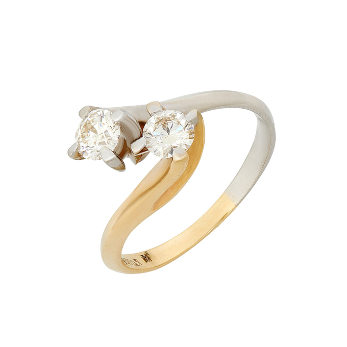 Кольцо из золота 500 пробы c бриллиантами, Л 2009 8831 за 105000