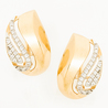 Серьги из золота 585 пробы c фианитами