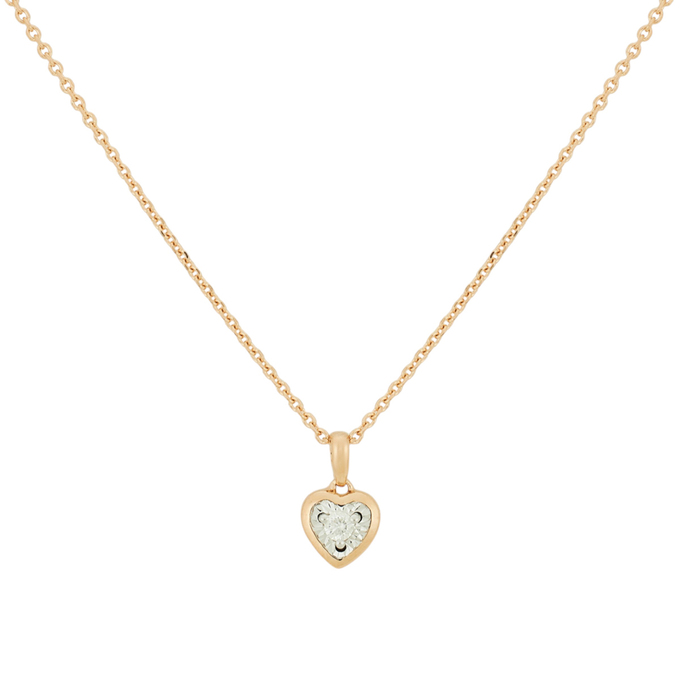 Колье из золота 585 пробы c бриллиантом