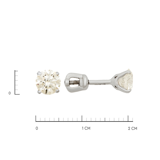 Серьги из золота 585 пробы c бриллиантами, Л 2811 0694 за 390000