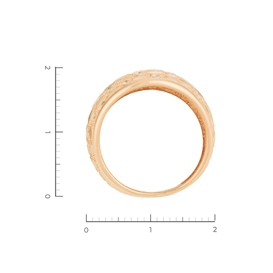 Кольцо из красного золота 585 пробы, Л31124726 за 37280