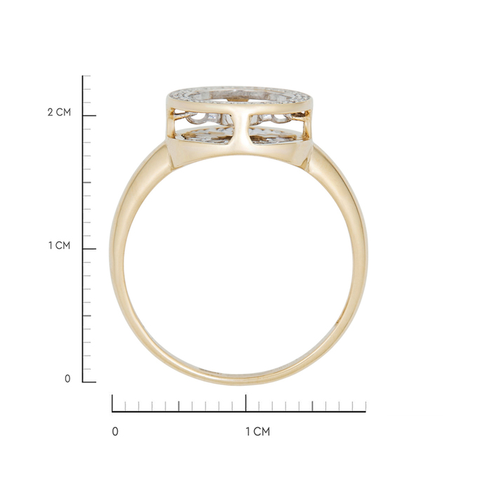 Кольцо из золота 585 пробы c бриллиантами, Л 3911 2540 за 27600