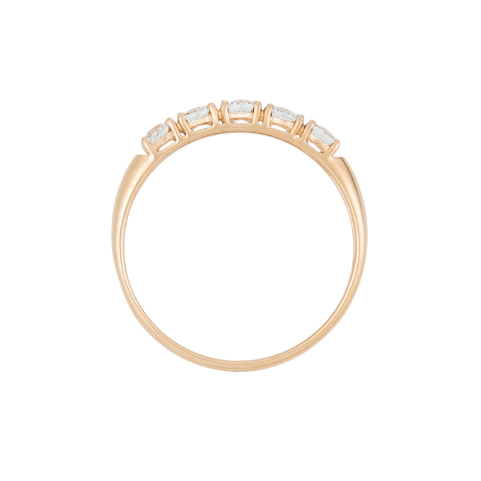 Кольцо из золота 585 пробы c фианитами, Л 2010 7683 за 10640
