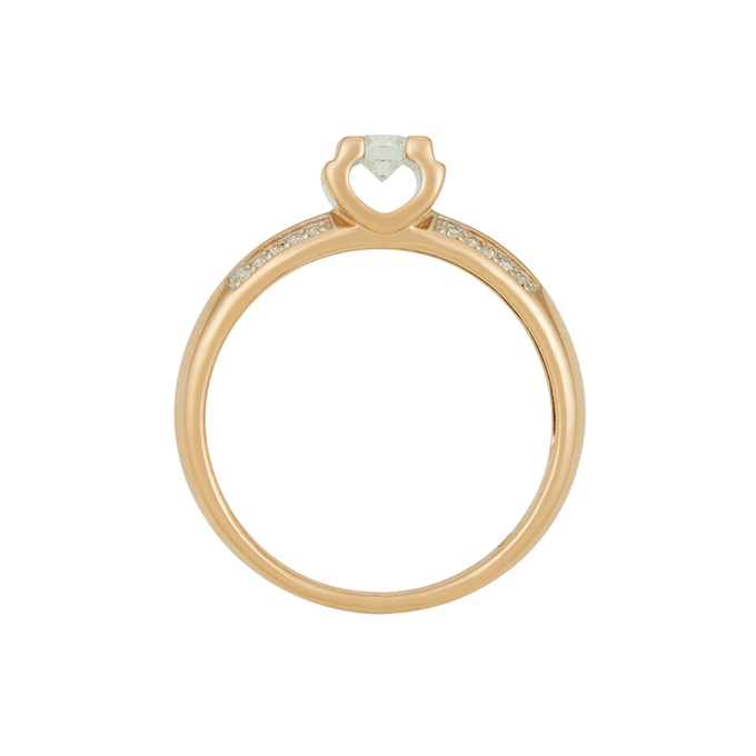 Кольцо из золота 585 пробы c бриллиантами, Л 7502 8082 за 41450