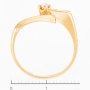 Кольцо из комбинированного золота 585 пробы c фианитами Л73016577 фото 4