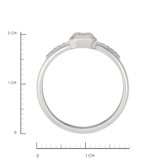 Кольцо из золота 585 пробы c бриллиантами, Л 2812 4286 за 37200