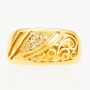 Кольцо из желтого золота 750 пробы c 6 бриллиантами Л76006527 фото 2