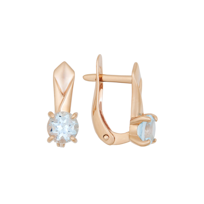 Серьги из золота 585 пробы c топазами, К 0000 3145 за 23600