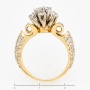 Кольцо из комбинированного золота 750 пробы c 105 бриллиантами Л20093763 фото 4